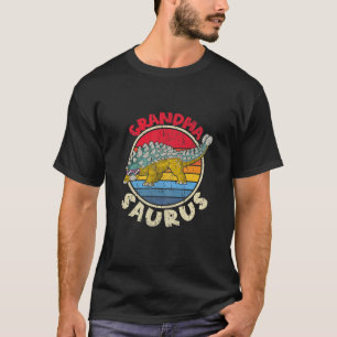 Womens Grandma Saurus I Ankylosaurus Dinosaur I Fa T-Shirt