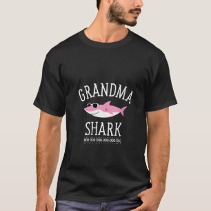 Womens Grandma Shark V Neck  T-Shirt