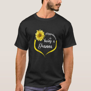 Womens Granna Happiness Is Being A Granna Raglan T-Shirt