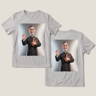 Women's Gray Priest Tri-Blend Shirt