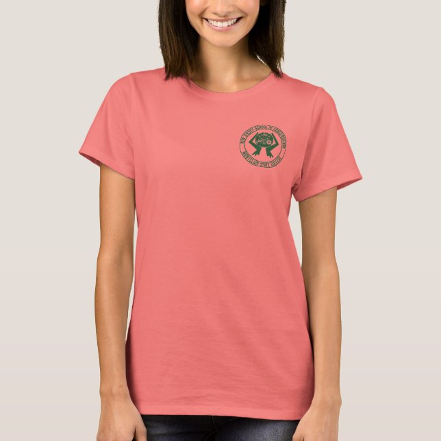 Women's Green Ringer Shirt (Front)