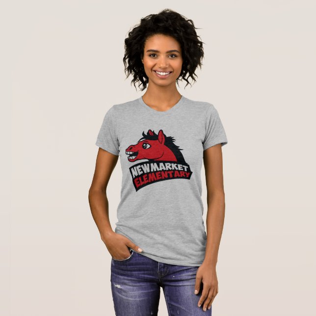 Women's Grey Mini Mule T-shirt (Front Full)