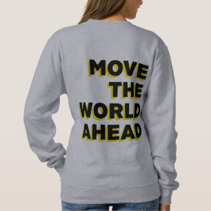 Women's grey sweatshirt -  Move the world ahead