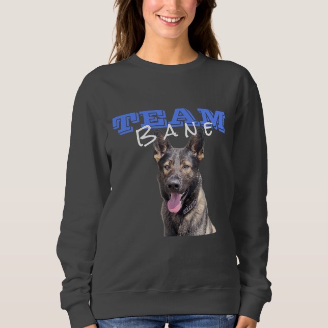 Women's Grey Team Bane Sweatshirt (w/ photo) (Front)