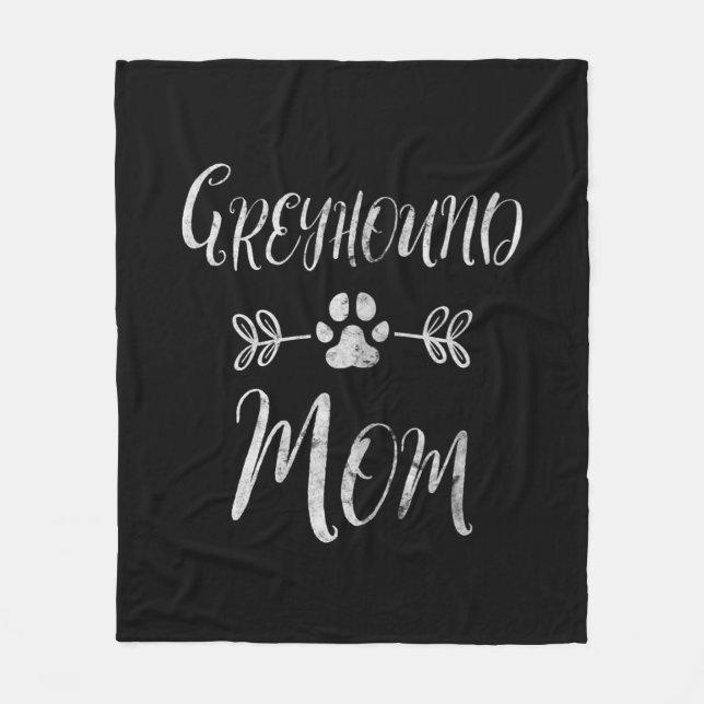 Womens Greyhound Mum Shirt Italian Greyhound Mum Fleece Blanket (Front)