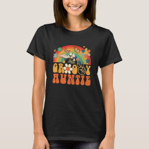 Womens Groovy Aunt Matching Fun Best Aunt Ever T-Shirt