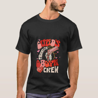 Womens Groovy Heart Disco Cupid s Favourite OBGYN  T-Shirt