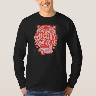 Womens Groovy Mommy Cool 70s 80s Retro Groovy Mom T-Shirt