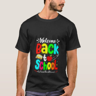 Womens Groovy Welcome Back To School Funny Outfit T-Shirt