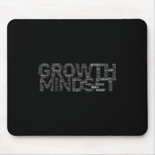 Womens Growth Mindset Motivation And Insrational V Mouse Mat