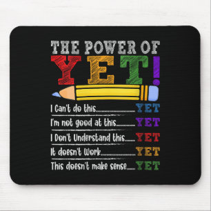 Womens Growth Mindset Teacher Motivational Sitive Mouse Mat
