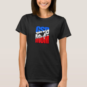 Womens Gsd Mum Patriotic German Shepherd Edition T-Shirt