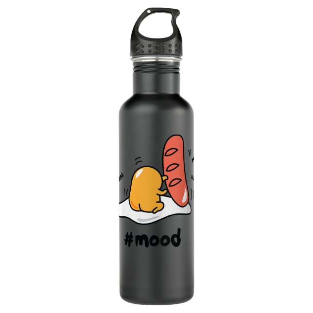 Womens Gudetama the Lazy Egg #mood Boxing Punching 710 Ml Water Bottle (Front)
