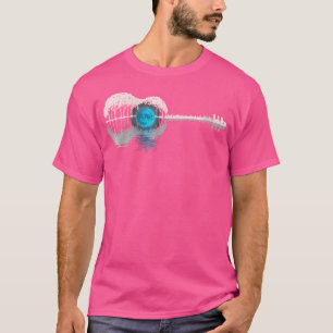 Womens Guitar Lake Shadow Guitarists Musician Acou T-Shirt
