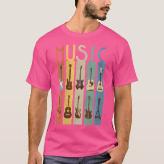 Womens Guitar Lover Music Band Guitarist Electric  T-Shirt