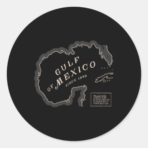 Womens Gulf Of Mexico 1550 Historic Map Classic Round Sticker