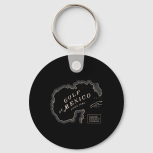 Womens Gulf Of Mexico 1550 Historic Map Key Ring