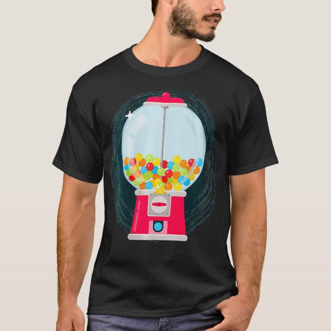 Womens Gumball Machine Candy Dispenser Sweets Love T-Shirt (Front)