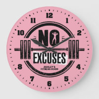 Women's Gym Fitness Room Personalised Wall Clock
