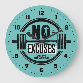 Women's Gym Fitness Room Personalised Wall Clock