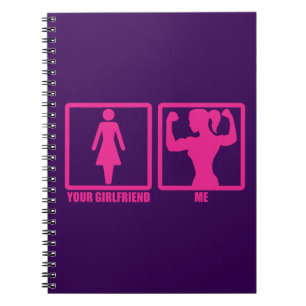 Women's Gym Humour, Does Your Girlfriend Even Lift Notebook