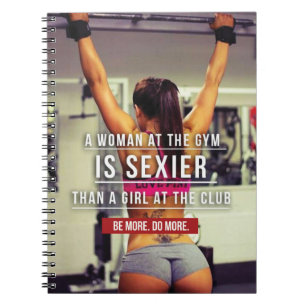 Women's Gym Workout Motivational Notebook