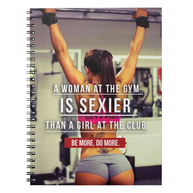 Women's Gym Workout Motivational Notebook (Front)