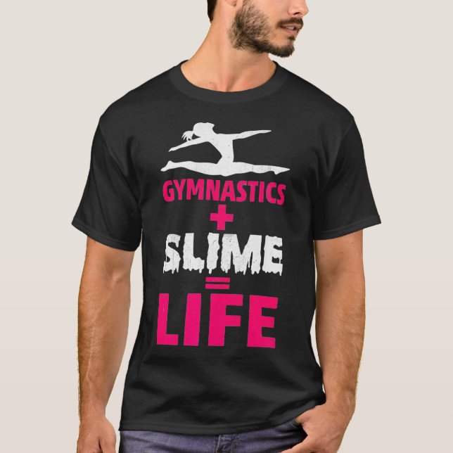 Womens Gymnastics and Slime is Life Premium  T-Shirt (Front)