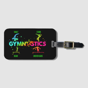 Women's Gymnastics Bars Beam Vault Floor Luggage Tag