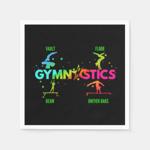 Women's Gymnastics Bars Beam Vault Floor Napkin