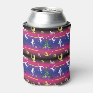 Women's Gymnastics Christmas Tree Can Cooler