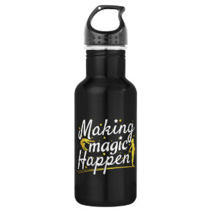 Women's Gymnastics Making Magic Happen Quote 532 Ml Water Bottle