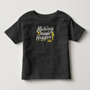 Women's Gymnastics Making Magic Happen Quote Toddler T-Shirt