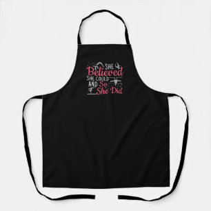 Women's Gymnastics - She Believed She Could Apron