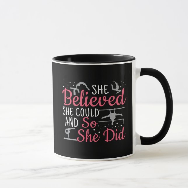 Women's Gymnastics - She Believed She Could Mug (Right)