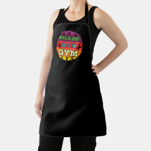 Women's Gymnastics When in Doubt Go to the Gym Apron