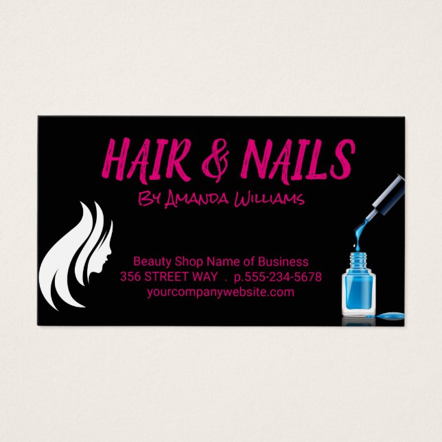 Women's Hair and Nail Polish (Front)