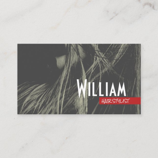 Womens Hair | Hair Stylist Business Card (Front)