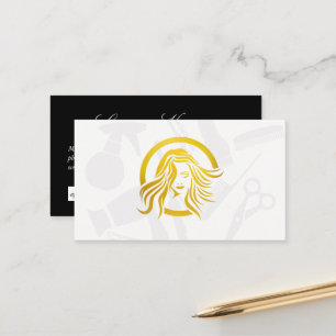 Womens Hair Logo Appointment Card