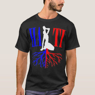Womens Haitian Roots Pride Haiti Flag Day Independ T-Shirt