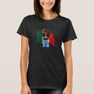 Womens Half American Half Mexican Black Womens Afr T-Shirt