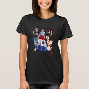 Womens Half American Half Paraguayan Womens Usa Bo T-Shirt