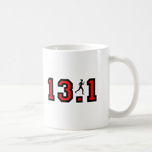 Womens half marathon coffee mug (Right)