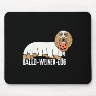 Womens Hallo-Weiner-Dog Dachshund Halloween Dog Mouse Mat