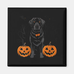 Womens Halloween Black Labrador Retriever Dog Magnet
