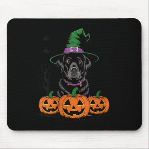 Womens Halloween Black Labrador Retriever Dog Mouse Mat