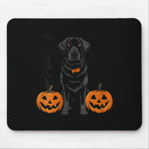 Womens Halloween Black Labrador Retriever Dog Mouse Mat