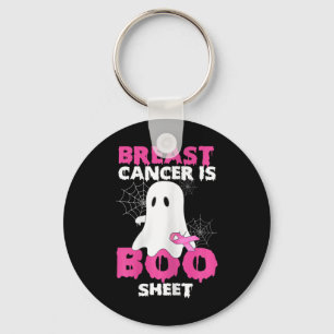 Womens Halloween Costume Breast Cancer Is Boo Shee Key Ring