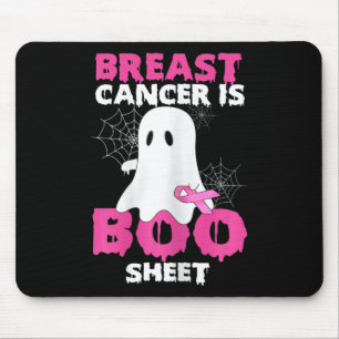 Womens Halloween Costume Breast Cancer Is Boo Shee Mouse Mat