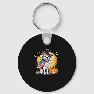 Women's halloween dog key ring